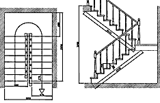 Деревянная лестница. Вариант №4