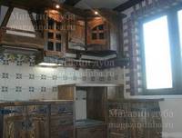 деревянный кухонный гарнитур под старину